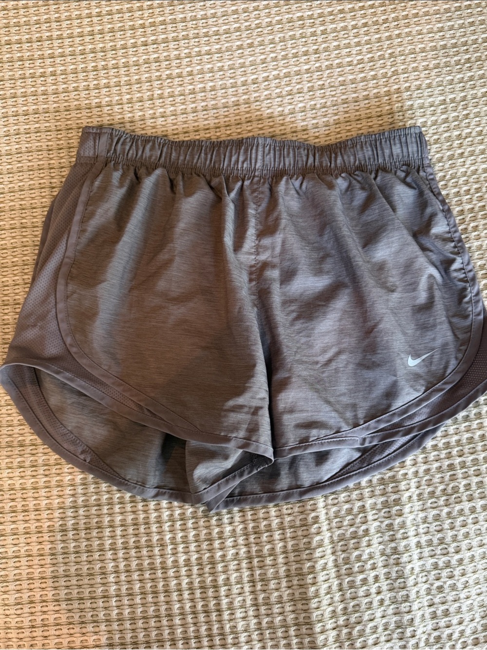 Nike Women's Heather Gray Athletic Running Shorts
